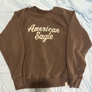 American Eagle Outfitters Brown Crew Neck